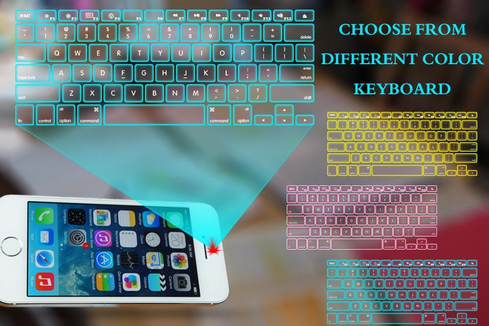 Hologram 3D Keyboard Prank