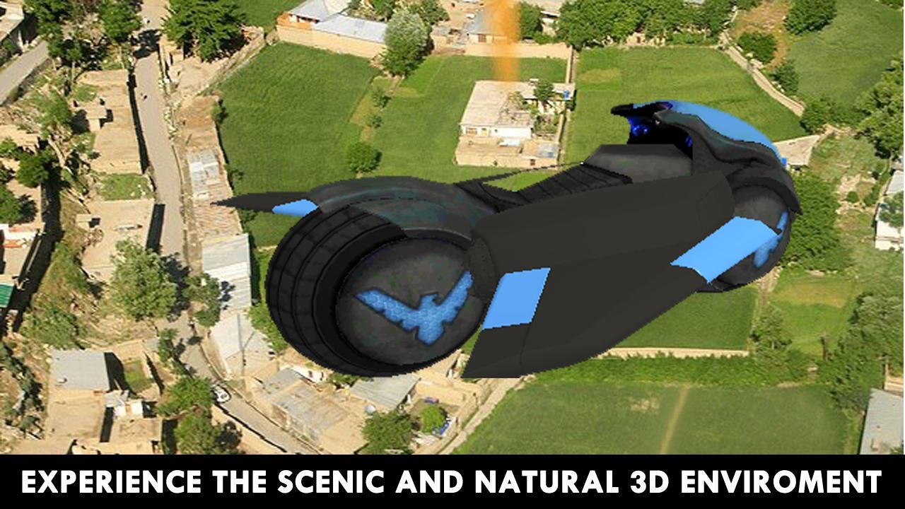 Flying motorcyle: Stunt motor bike rider