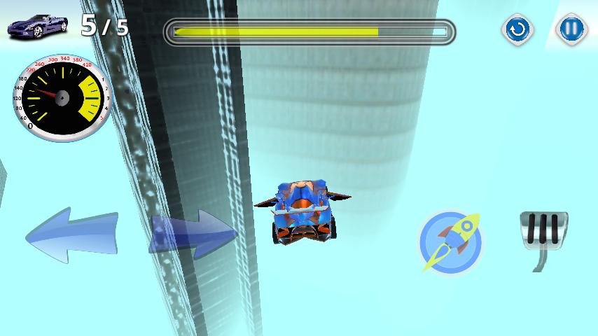 Turbo Flying Car Race