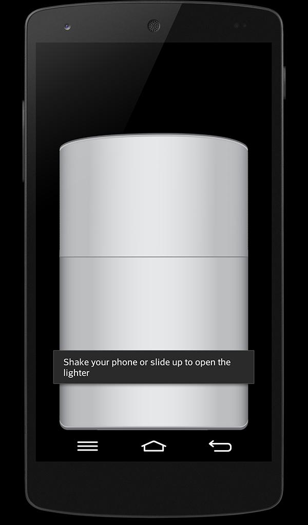 Virtual cigarette lighter prank