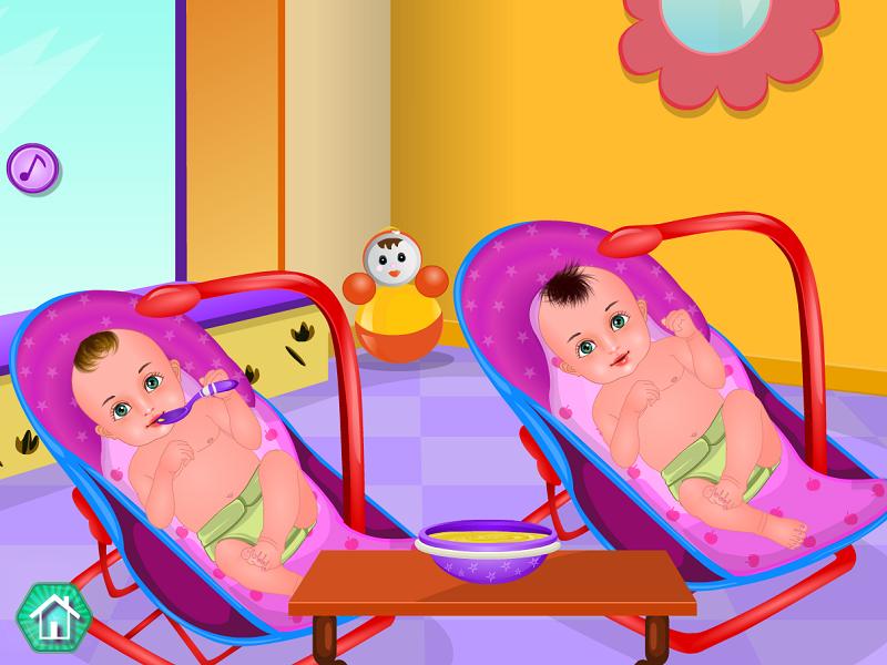 Twins Caring - Baby Games