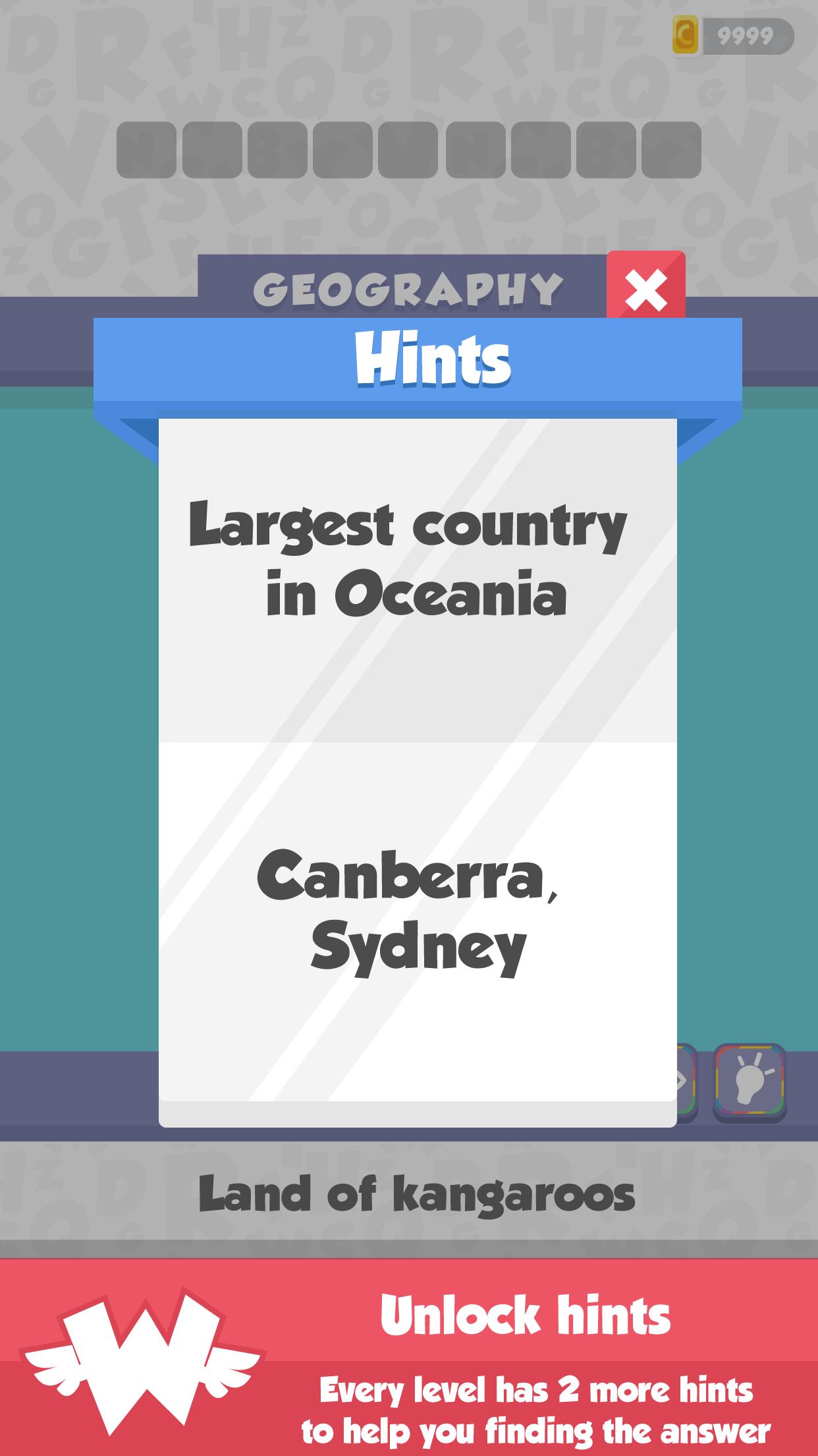 Trivia Quiz : Words Up