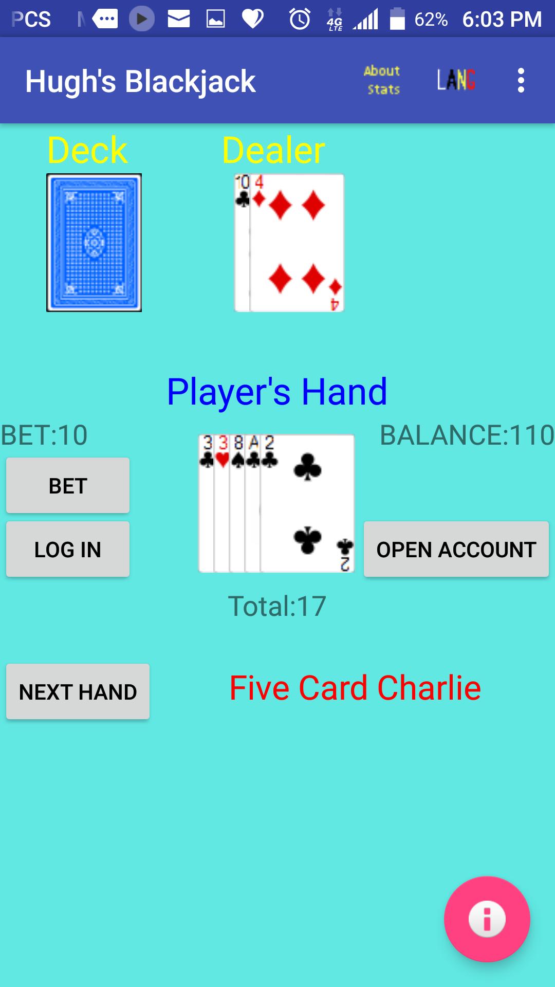 Hugh's Blackjack