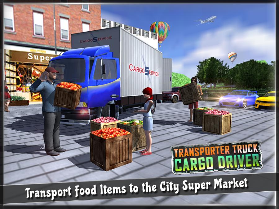 Transporter Truck Cargo Driver