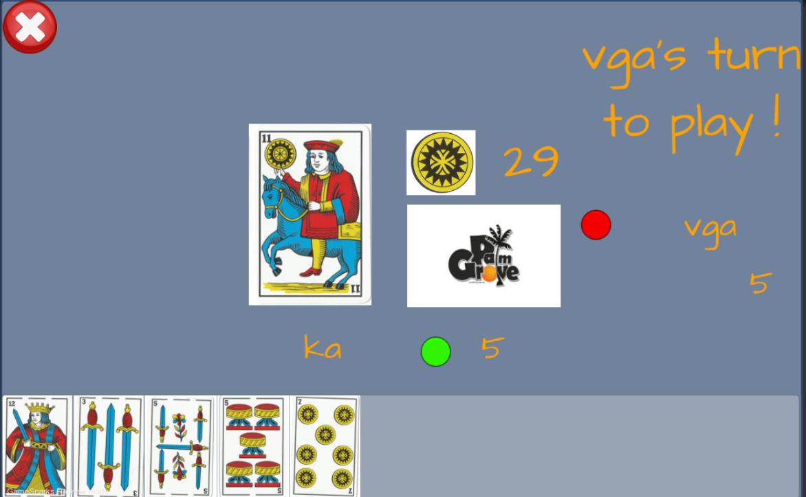 Karta : 2 (Dos) + Ronda online (Morocco card game)