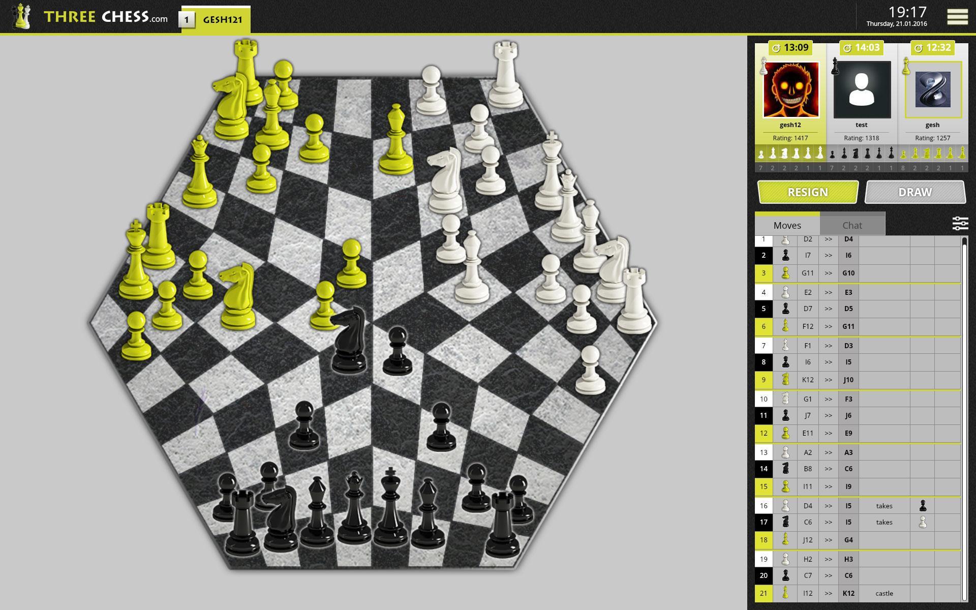 ThreeChess: Chess for Three