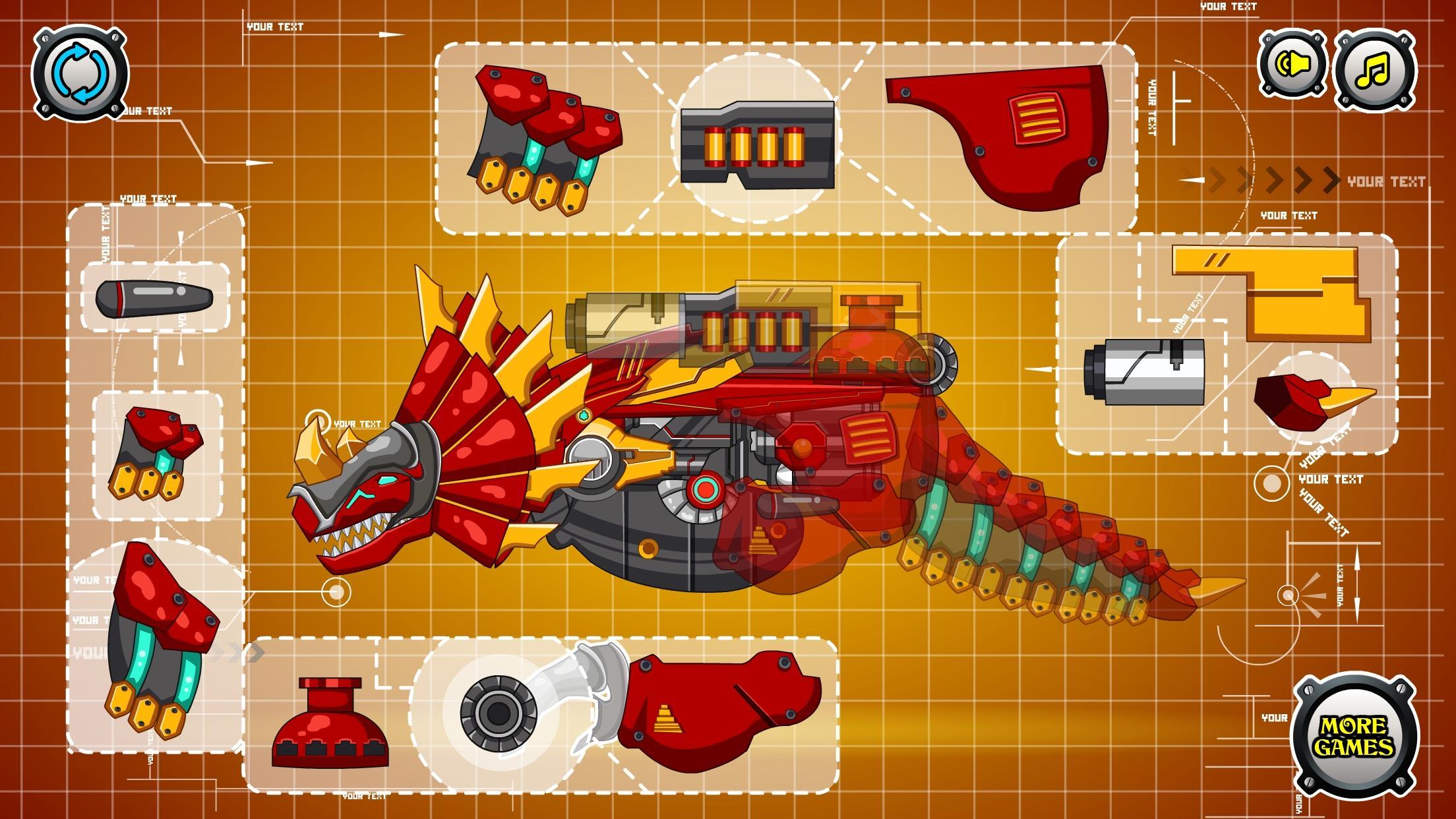 Steel Dino Toy : Triceratops