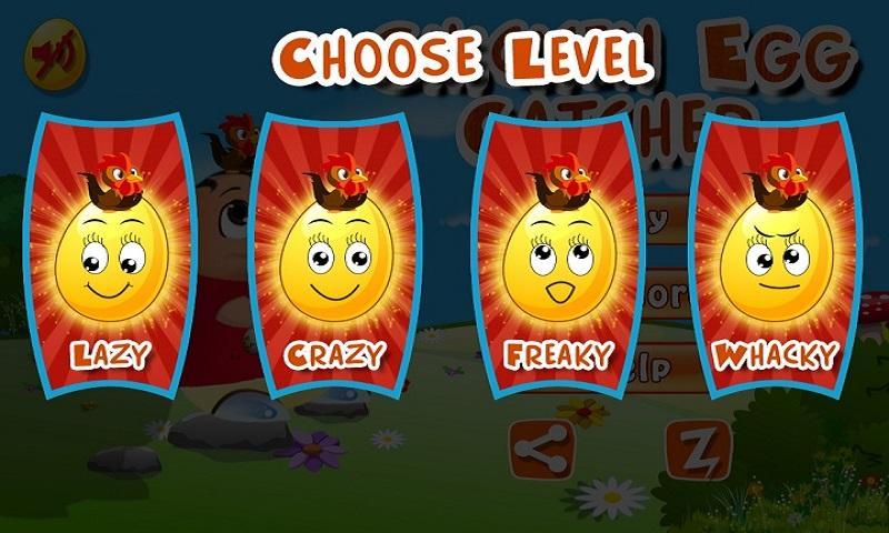Chicken egg Catcher: Farm Game