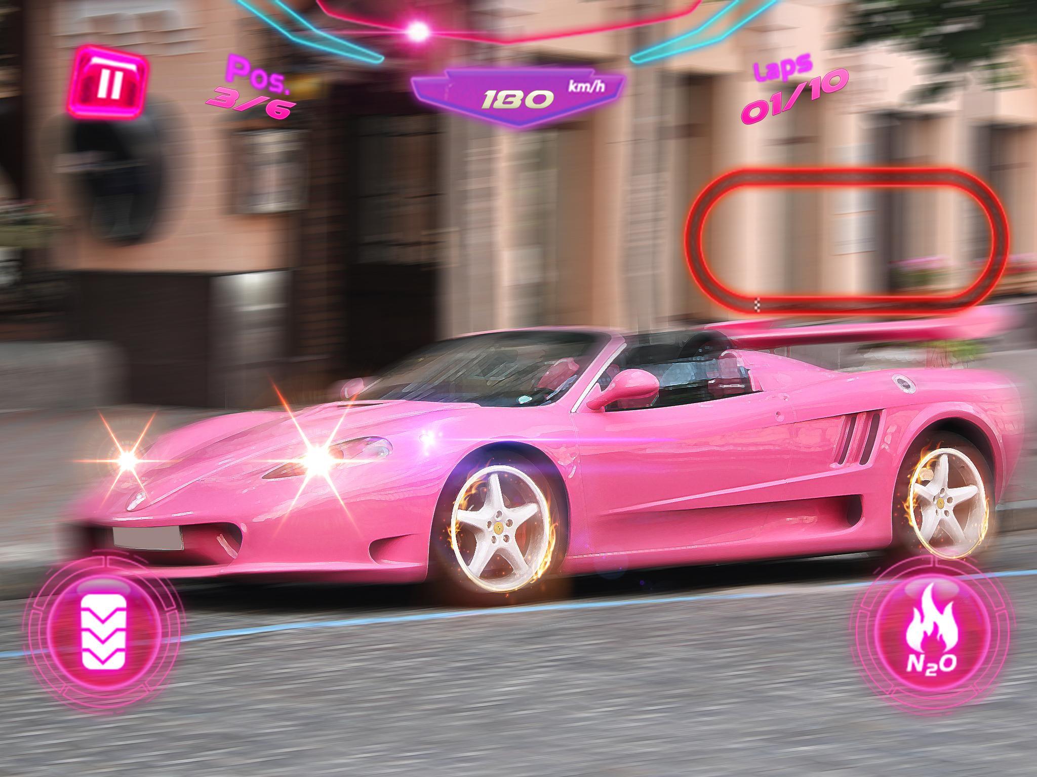 3D Girls Car Racing
