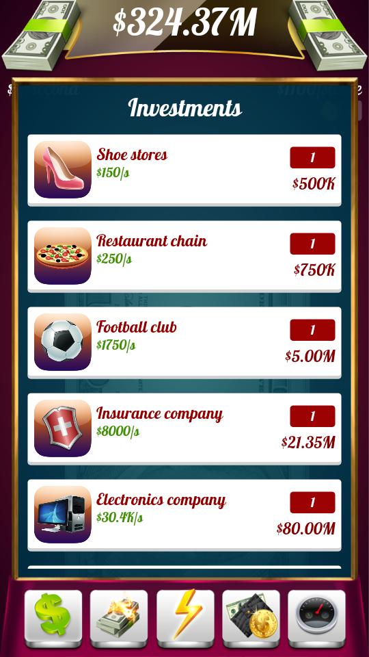 Be a Billionaire: Rain Money