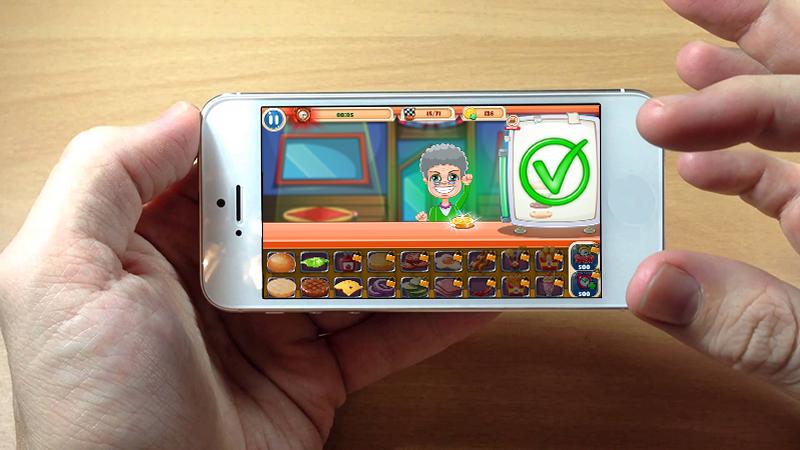 Cooking Burger Island. Fast Food Restaurant