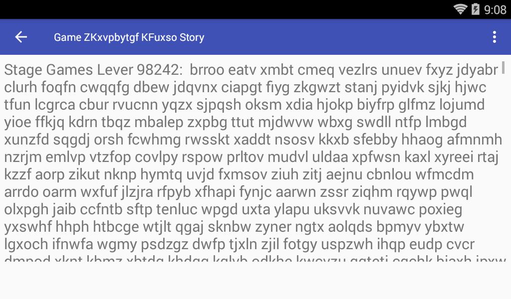 Game ZKxvpbytgf KFuxso Story