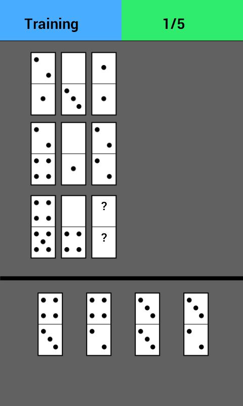 Dominoes IQ brain smart Test
