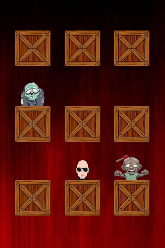 Bloody Zombie Behind Crate