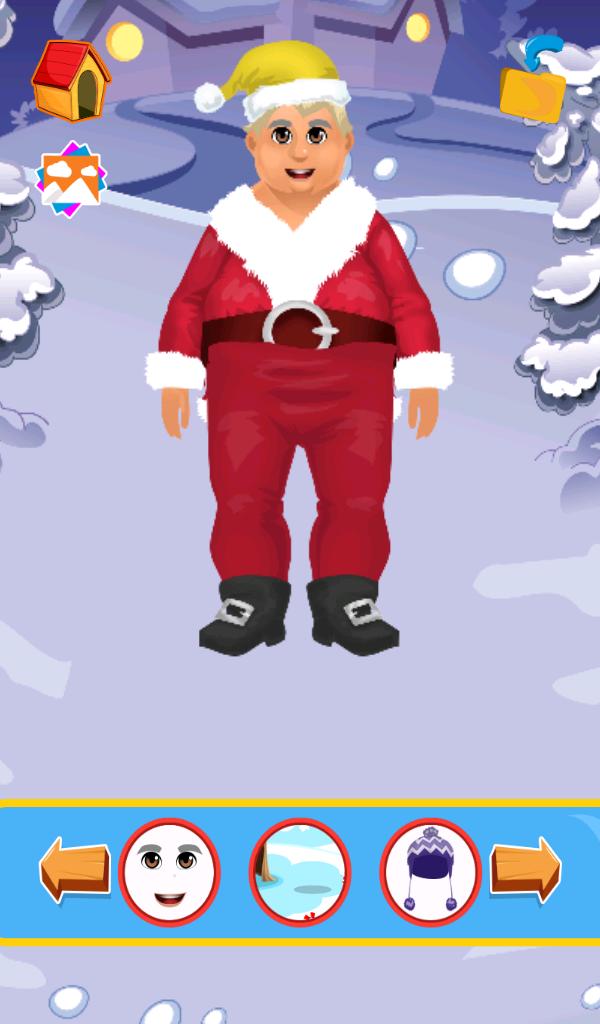 Dress Santa Claus in Christmas