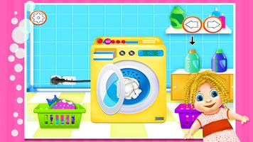 Laundry Girl Dirty Cloth Wash