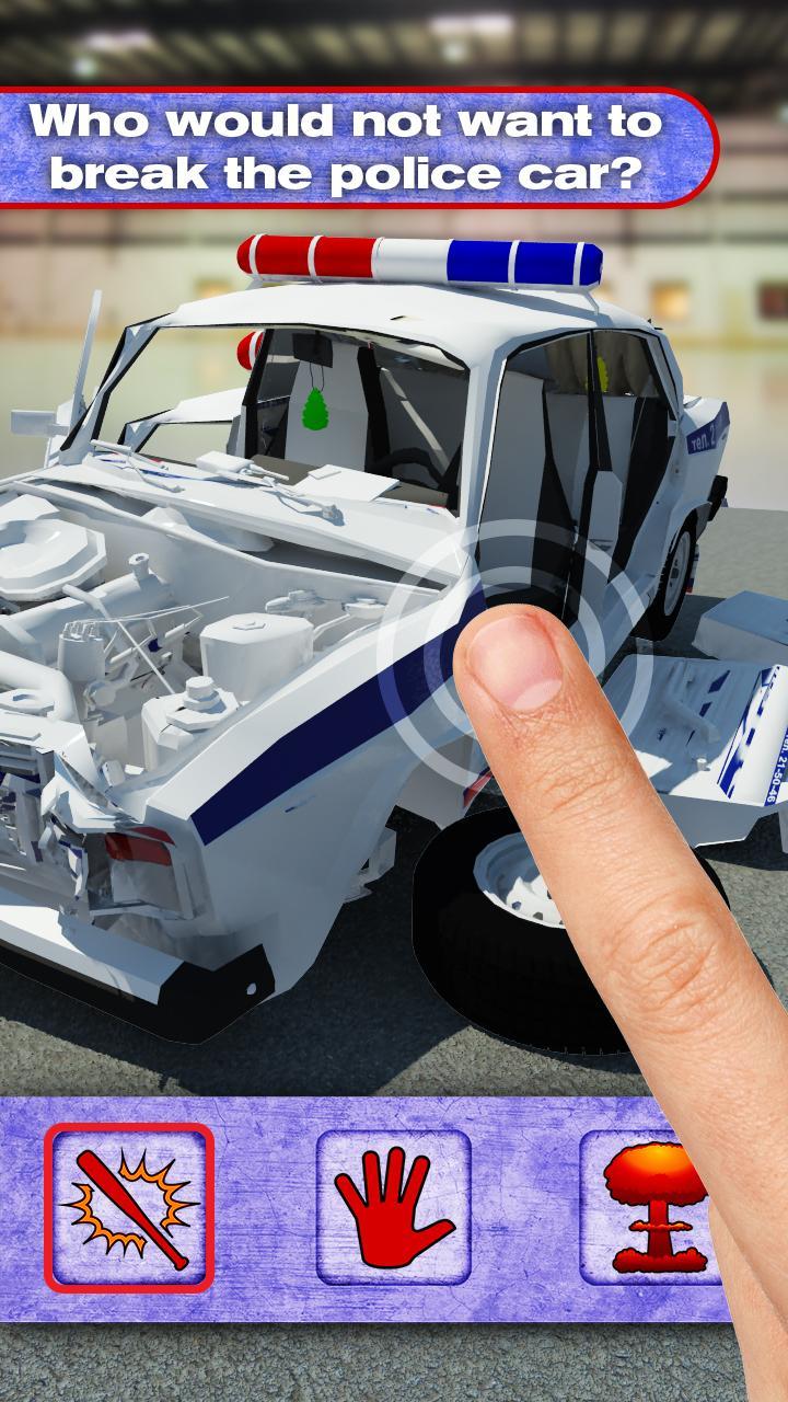 Car Crash Lada Vaz Police