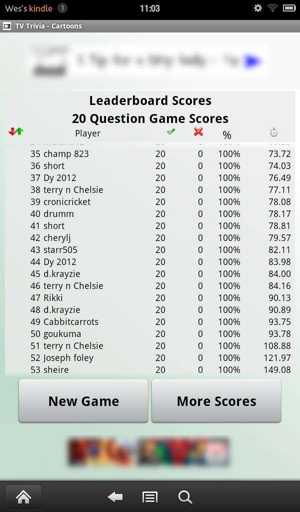 Cartoon Trivia
