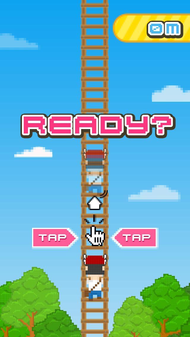 Pixel Flappy Man Climbing