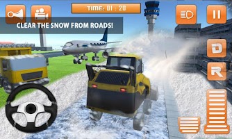 Airport Ground Staff Snow Plow