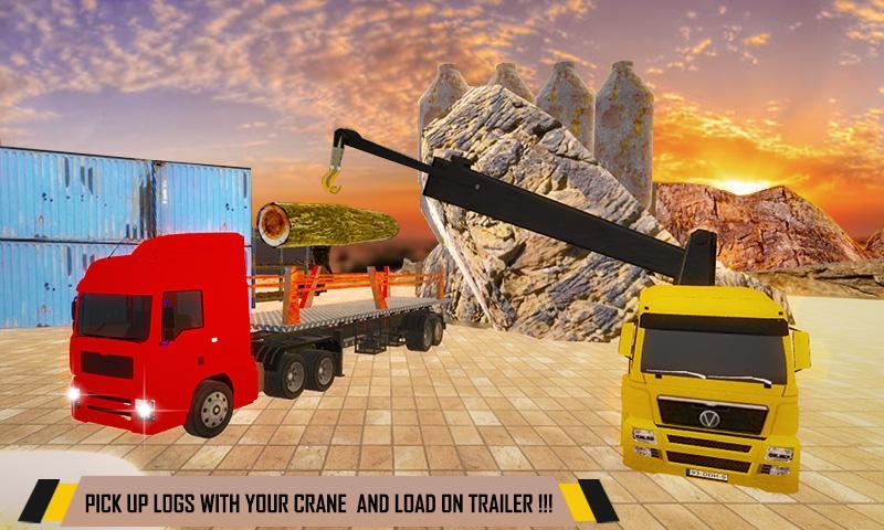 Log Transporter Crane Truck