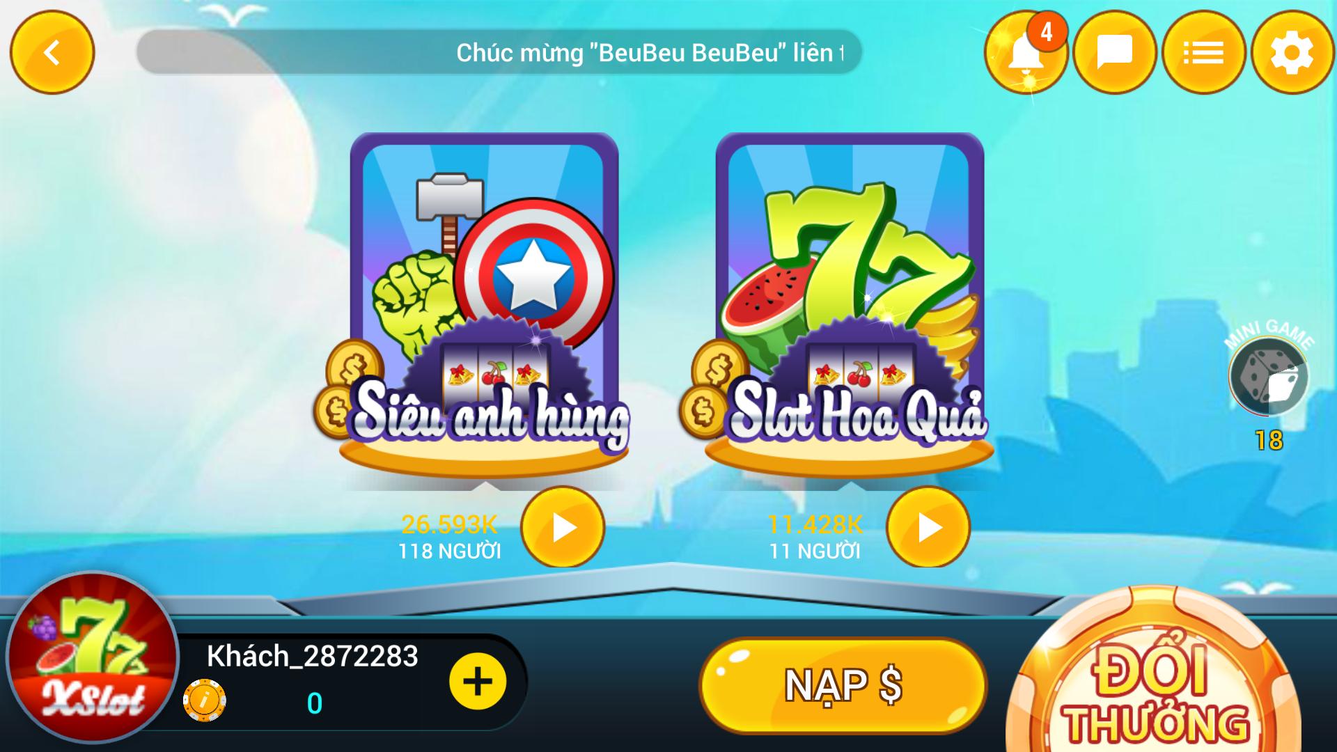 X Slot No Hu Doi Thuong